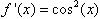 Exercice dérivée