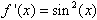 Exercice dérivée