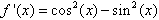 Exercice dérivée