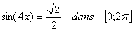 equation trigonometrique