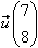 coordonnées vecteur