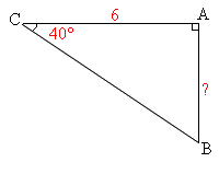 calcul avec tangente