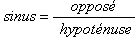 formule trigonometrie