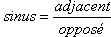 formule trigonometrie
